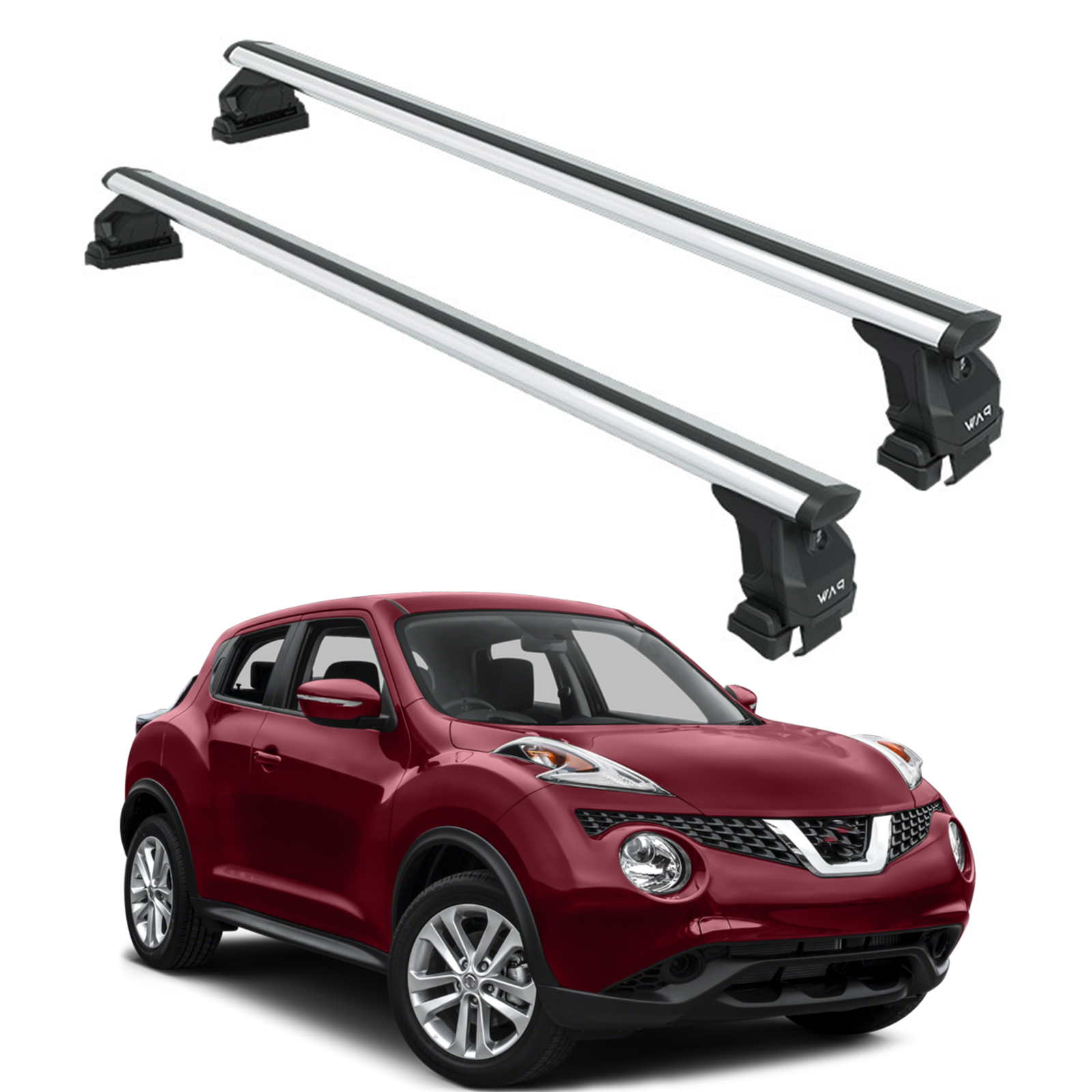 For Nissan Juke Roof Rack System Carrier Cross Bars Aluminum Silver For Nissan Juke Roof Rack System Carrier Cross Bars Aluminum Silver